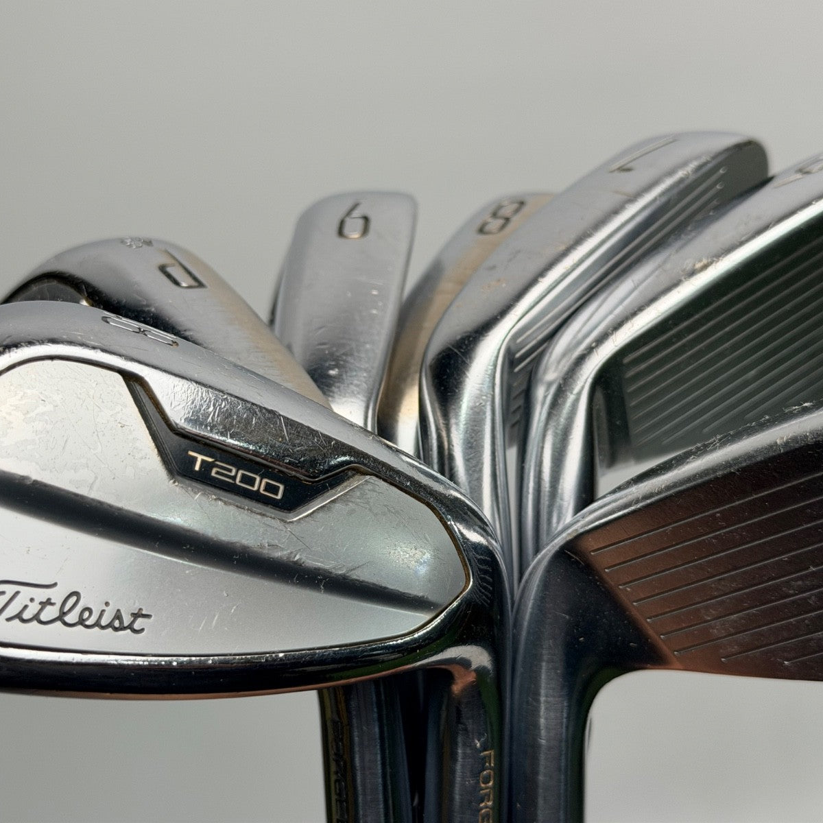 Titleist T200 Iron Set 5-GW AMT Black S300 Stiff Steel1