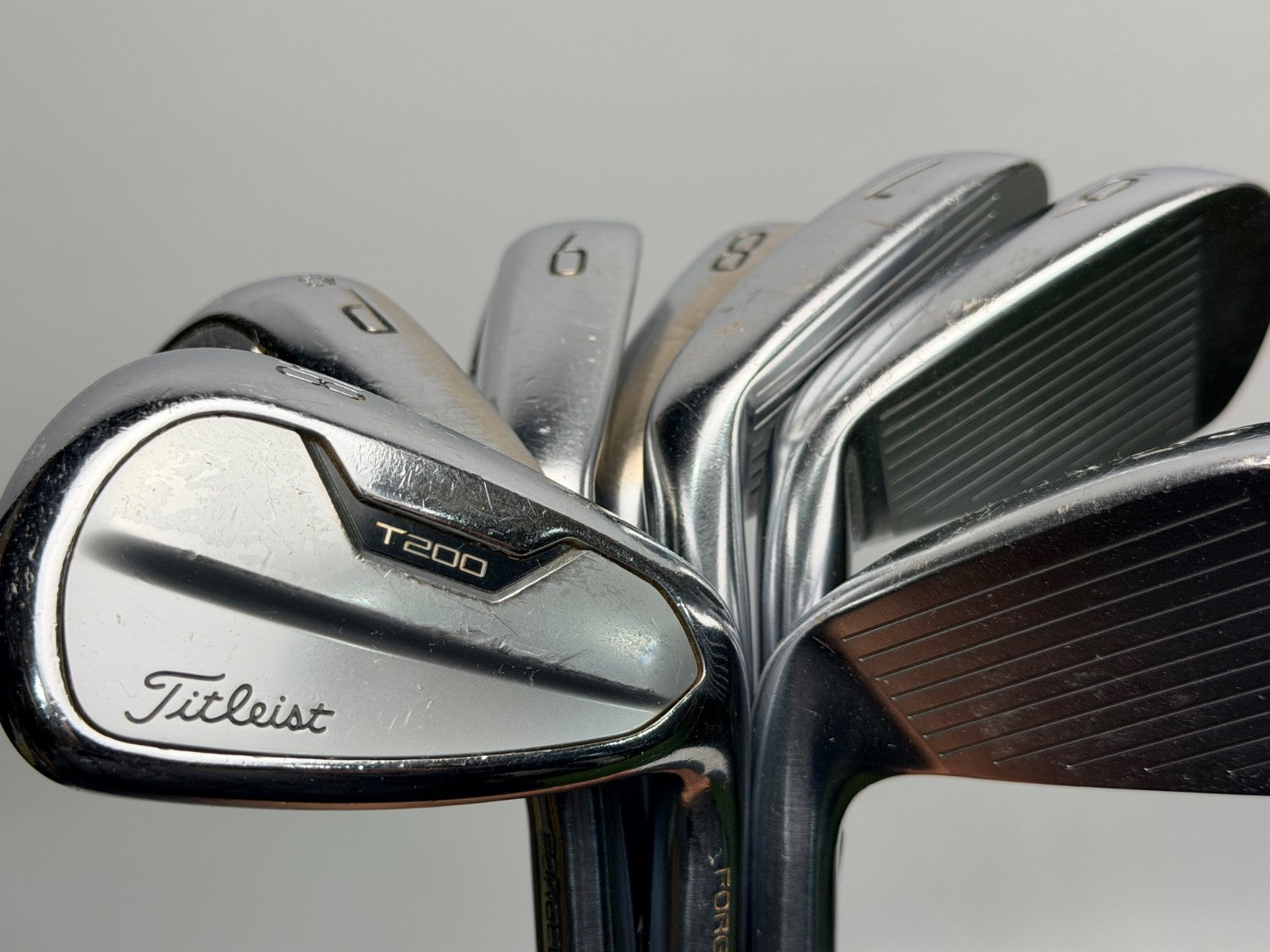 Titleist T200 Iron Set 5-GW AMT Black S300 Stiff Steel1