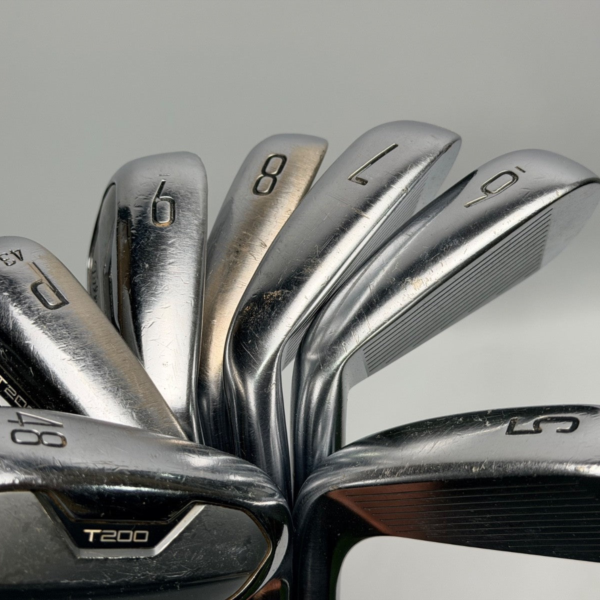 Titleist T200 Iron Set 5-GW AMT Black S300 Stiff Steel2