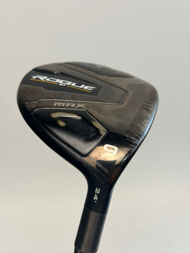 Callaway Rogue ST MAX 9 wood 24 HZRDUS 62g 6.5 X-Stiff RH used original photo 1