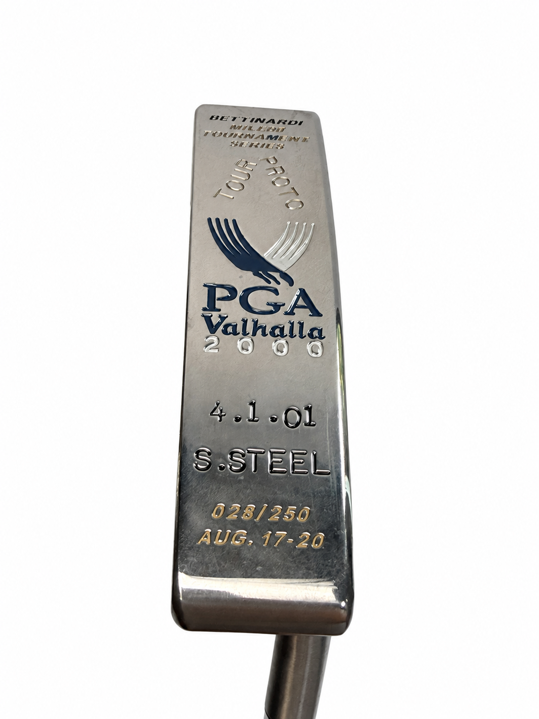 Bettinardi PGA Valhalla 2000 putter 028/250 RH used - white background photo 1