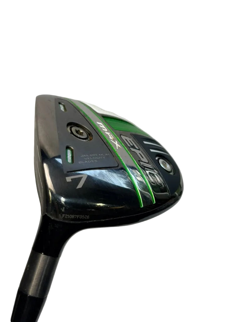 Callaway Epic Max left-handed 7 wood 21 degree sole angle