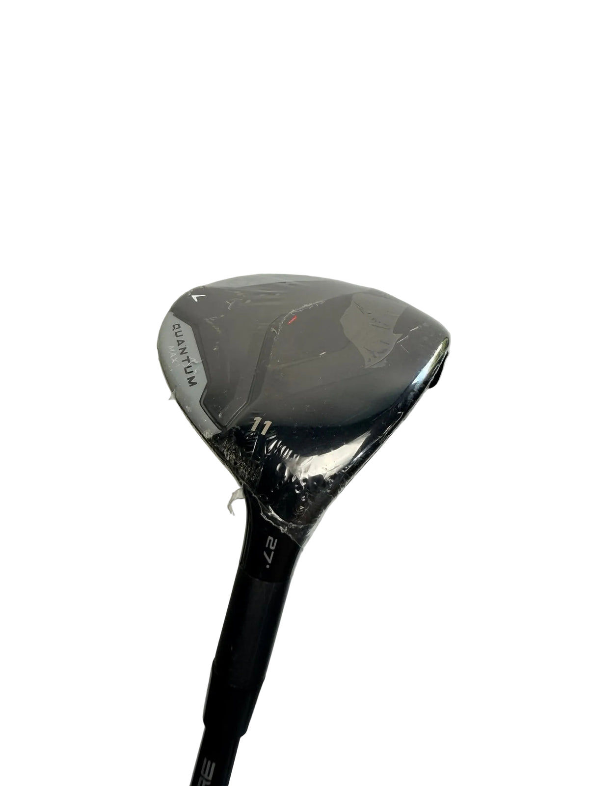 New Callaway Quantum Max 11 wood 27 degree full sole view in factory plastic