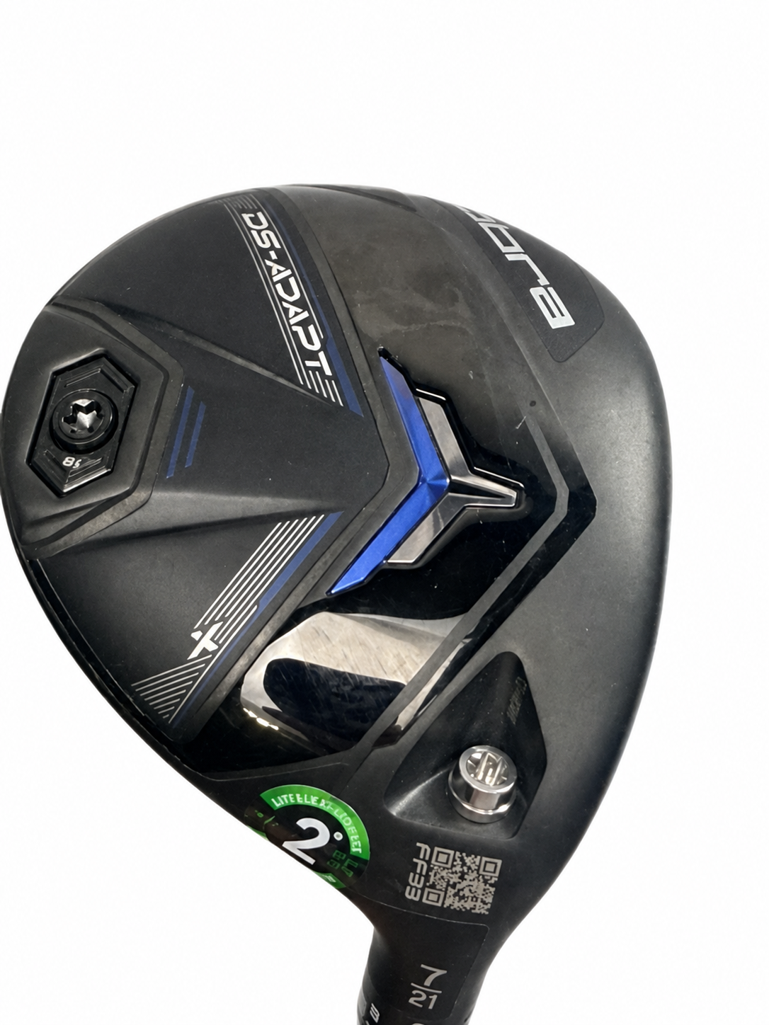 Cobra DS-ADAPT X 7 wood 21 Denali 60g 6.0 stiff RH used - white background photo 2