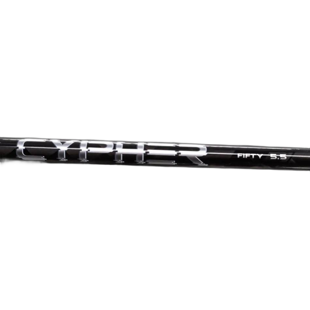 Project X Cypher Black model reference on white; 50g Regular example shown, select weight and flex