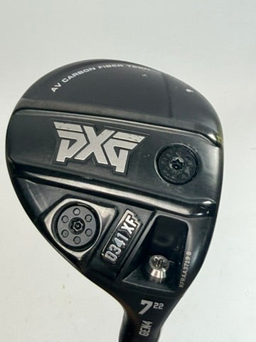 PXG 0341 XF GEN4 7 wood 22 degrees Aldila NVS Orange 45 senior - original sole close-up