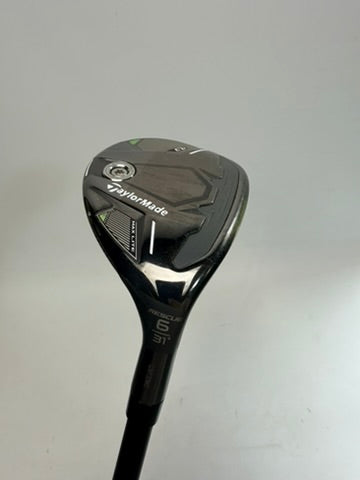 TaylorMade Qi35 Max Lite 6 hybrid - Sole and hosel overview original unedited photo