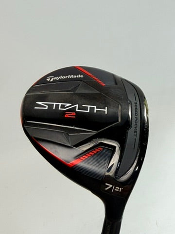 TaylorMade Stealth 2 7 wood 21 degrees - original sole close-up