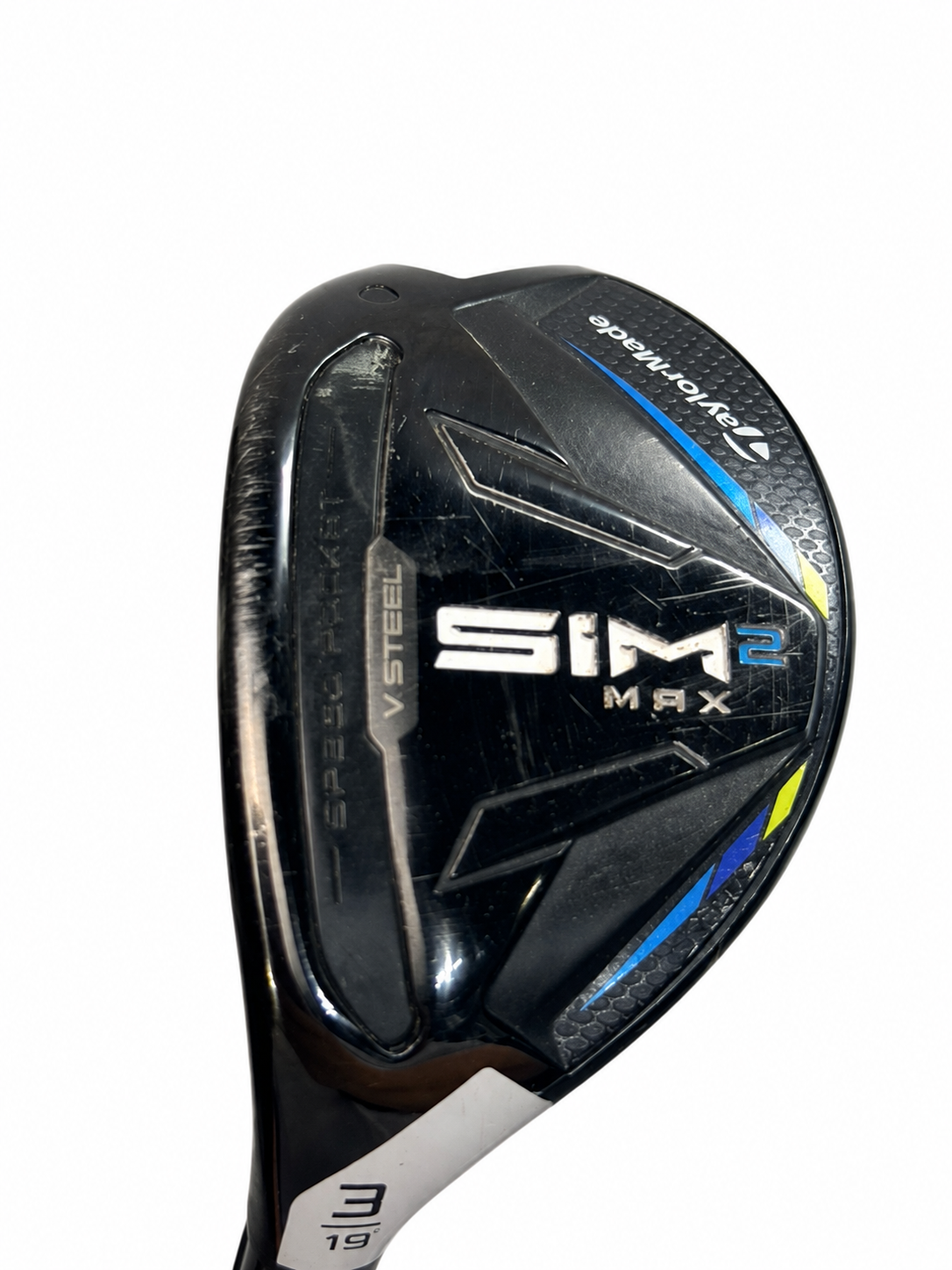 TaylorMade SIM2 MAX 3 hybrid 19 Ventus 7-S Stiff LH used - white background photo 2