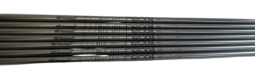 Full set of seven UST Mamiya Recoil 680 F4 shafts