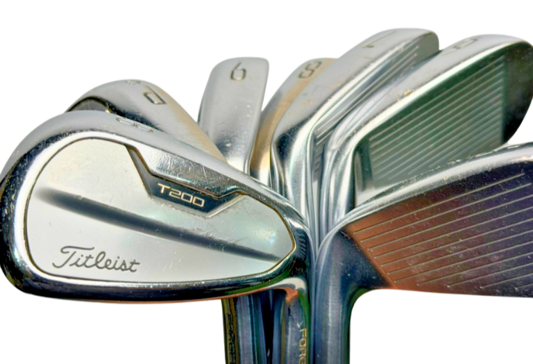 Titleist T200 Iron Set 5-GW AMT Black S300 Stiff Steel0