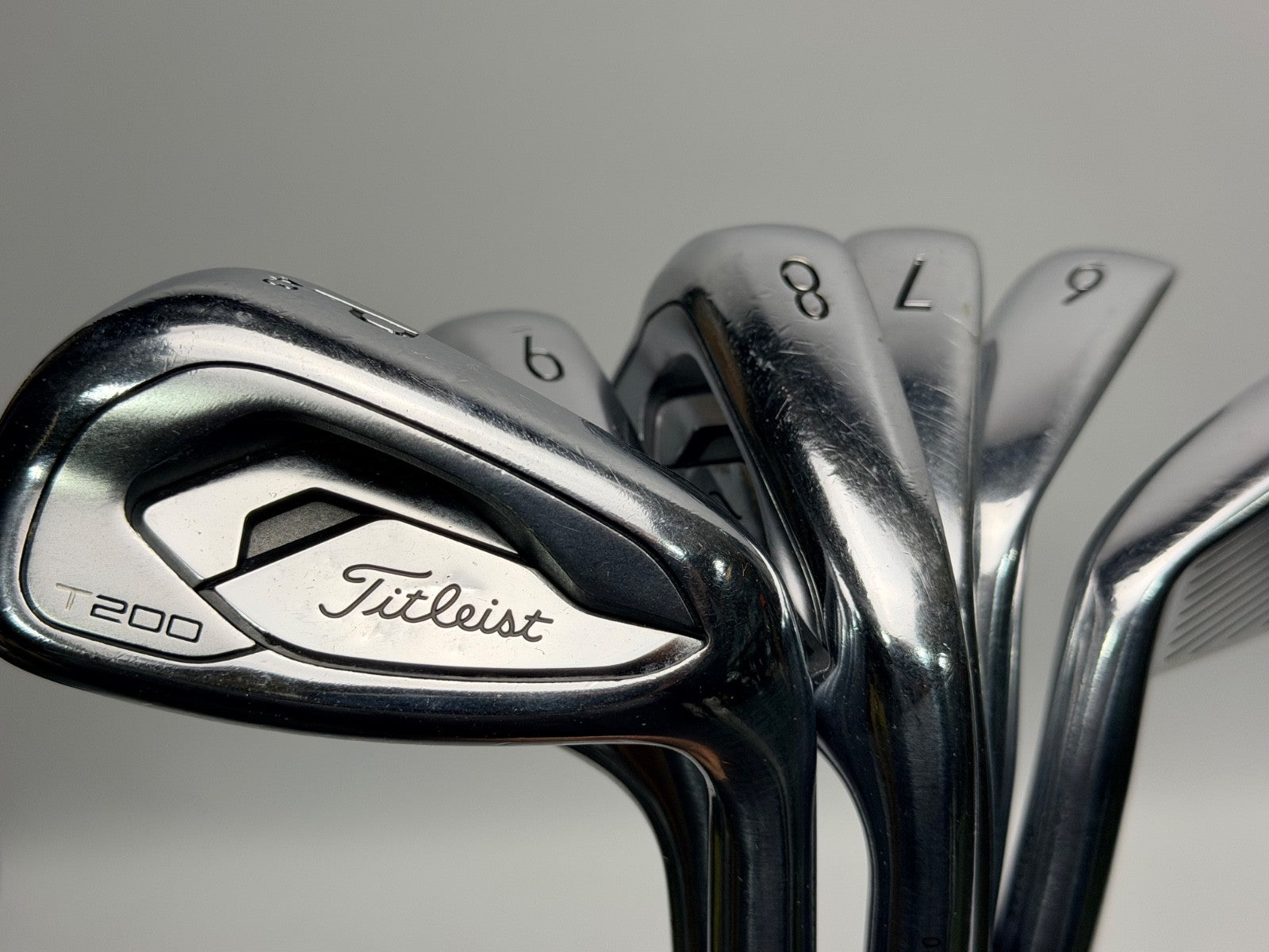 Titleist T200 Iron Set 5-PW AMT Black S300 Stiff Steel1
