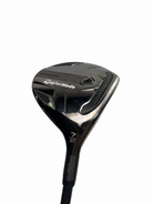 TaylorMade Qi35 7 wood 21 degree sole on white background