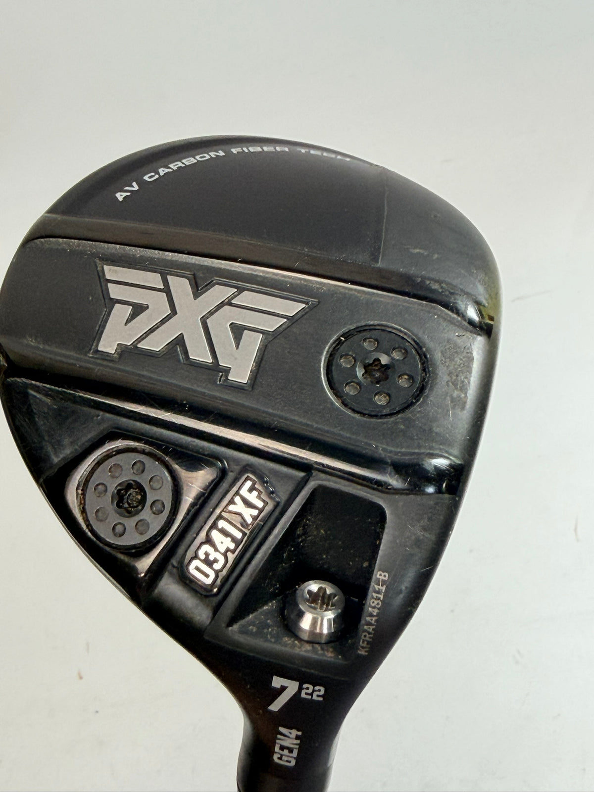 PXG 0341 XF GEN4 7 wood 22 degrees - original sole close-up