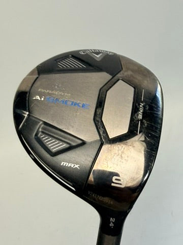 Callaway Ai Smoke MAX 9 wood 24 Cypher Fifty 5.5 Regular RH used original photo 2