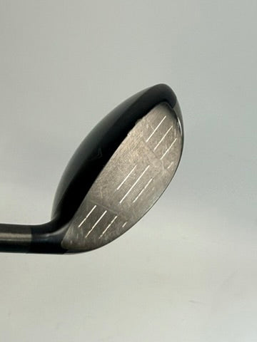 Callaway Paradym left-handed 7 wood clubface showing used condition