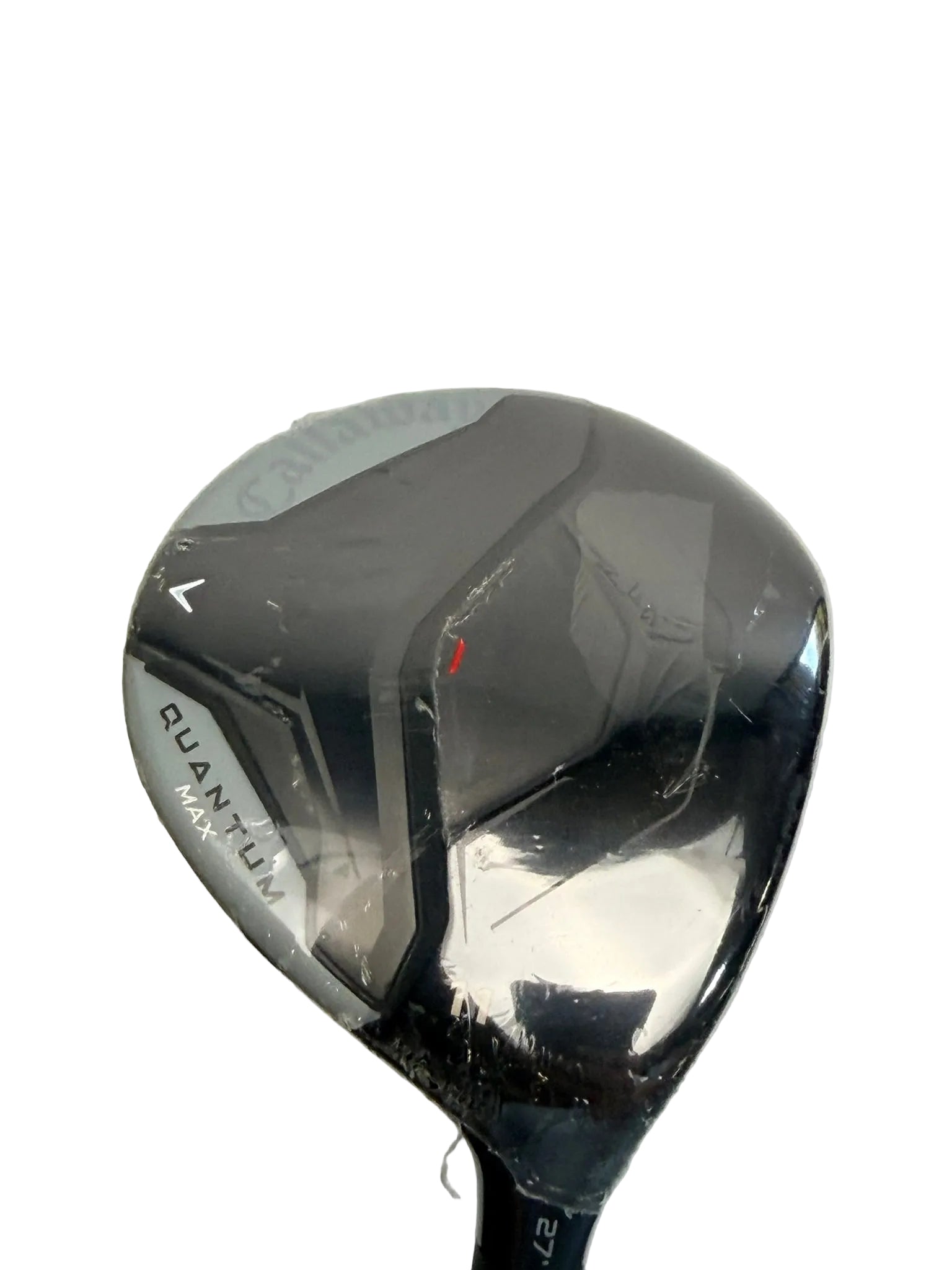 New Callaway Quantum Max 11 wood sole close-up in factory plastic