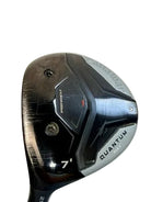Callaway Quantum Max left-handed 7 wood sole close-up