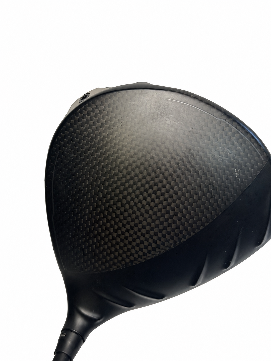 PING G440 MAX Driver 10.5° HZRDUS Red CB 60 5.5 Regular LH Used - white-background crown view