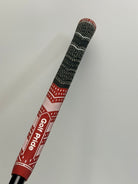 Red and black Golf Pride grip