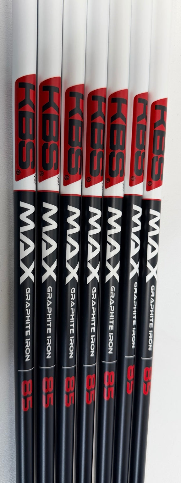 KBS MAX 85g Stiff graphite iron shafts 7 piece set