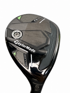 TaylorMade Qi35 Max Lite 6 hybrid - Sole close-up with 6 hybrid 31 degree marking, AI-edited white background