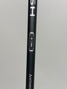 TaylorMade Qi35 Max Lite 7 hybrid - Mitsubishi Vanquish 5 R2 shaft label, original photo