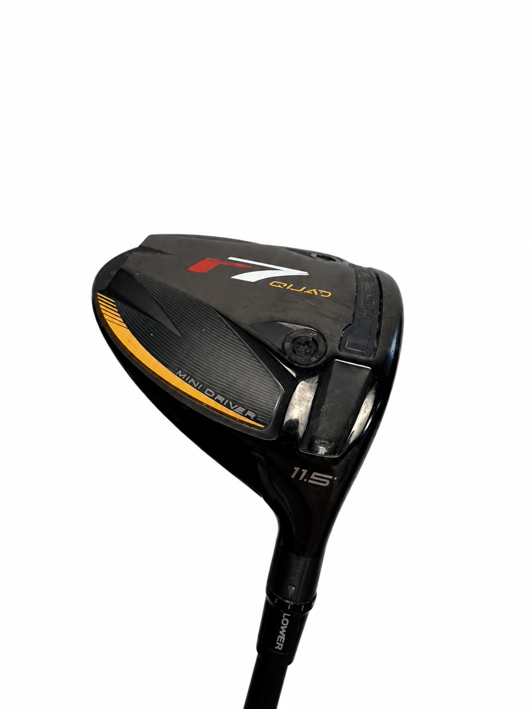 TaylorMade r7 Quad Mini 11.5 Aldila Rogue 70S white-background view 1