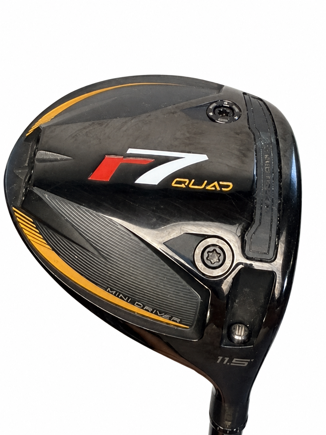 TaylorMade r7 Quad Mini 11.5 Aldila Rogue 70S white-background view 2