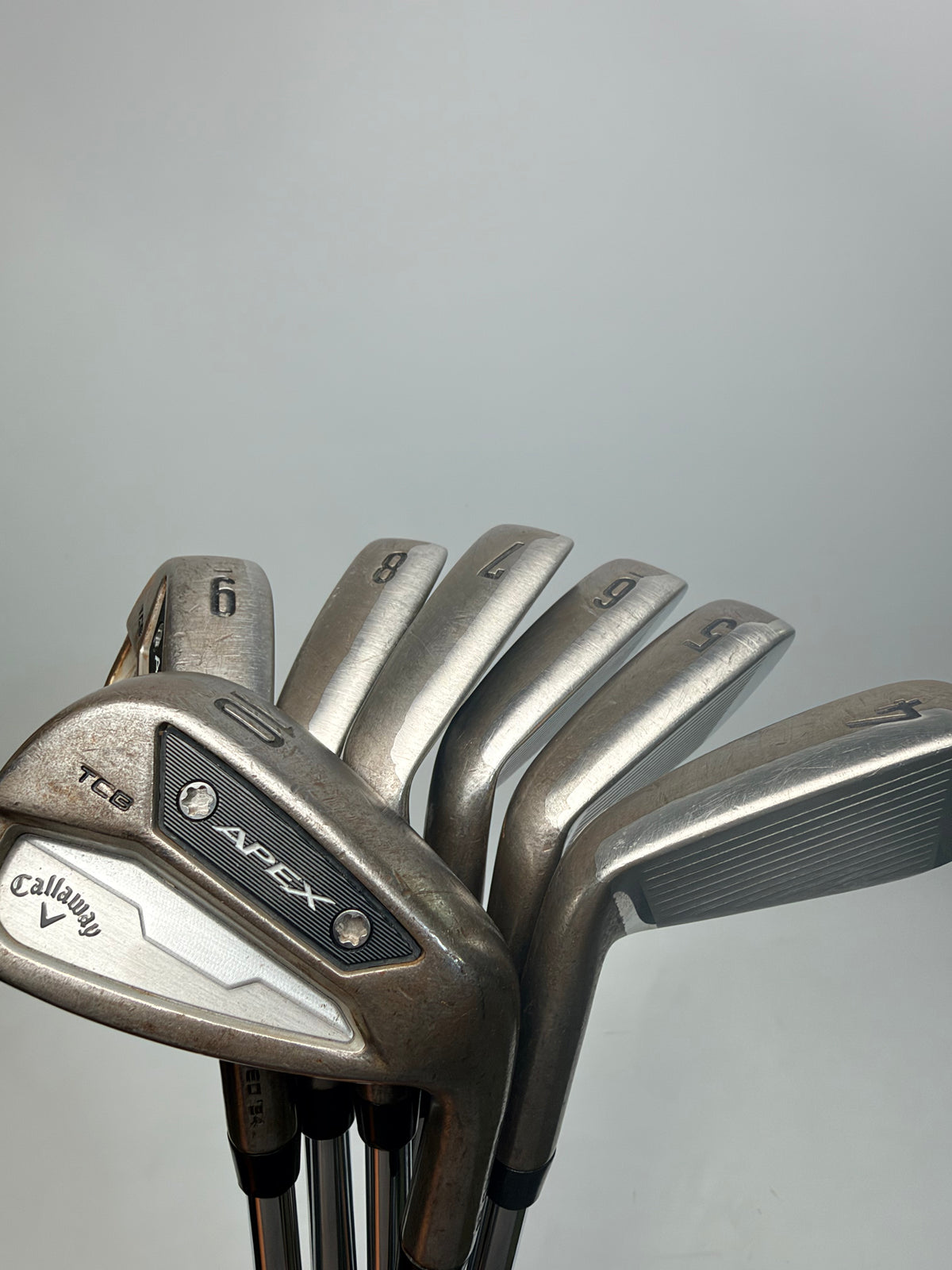 Callaway Apex TCB 2024 Raw Irons 4-10 PW RH DG Tour Issue X100 X-Stiff — original photo 3