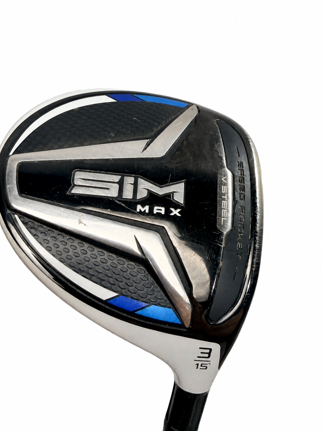 TaylorMade SIM MAX 3 wood 15 Ventus FW 5-R regular RH - white background photo 2