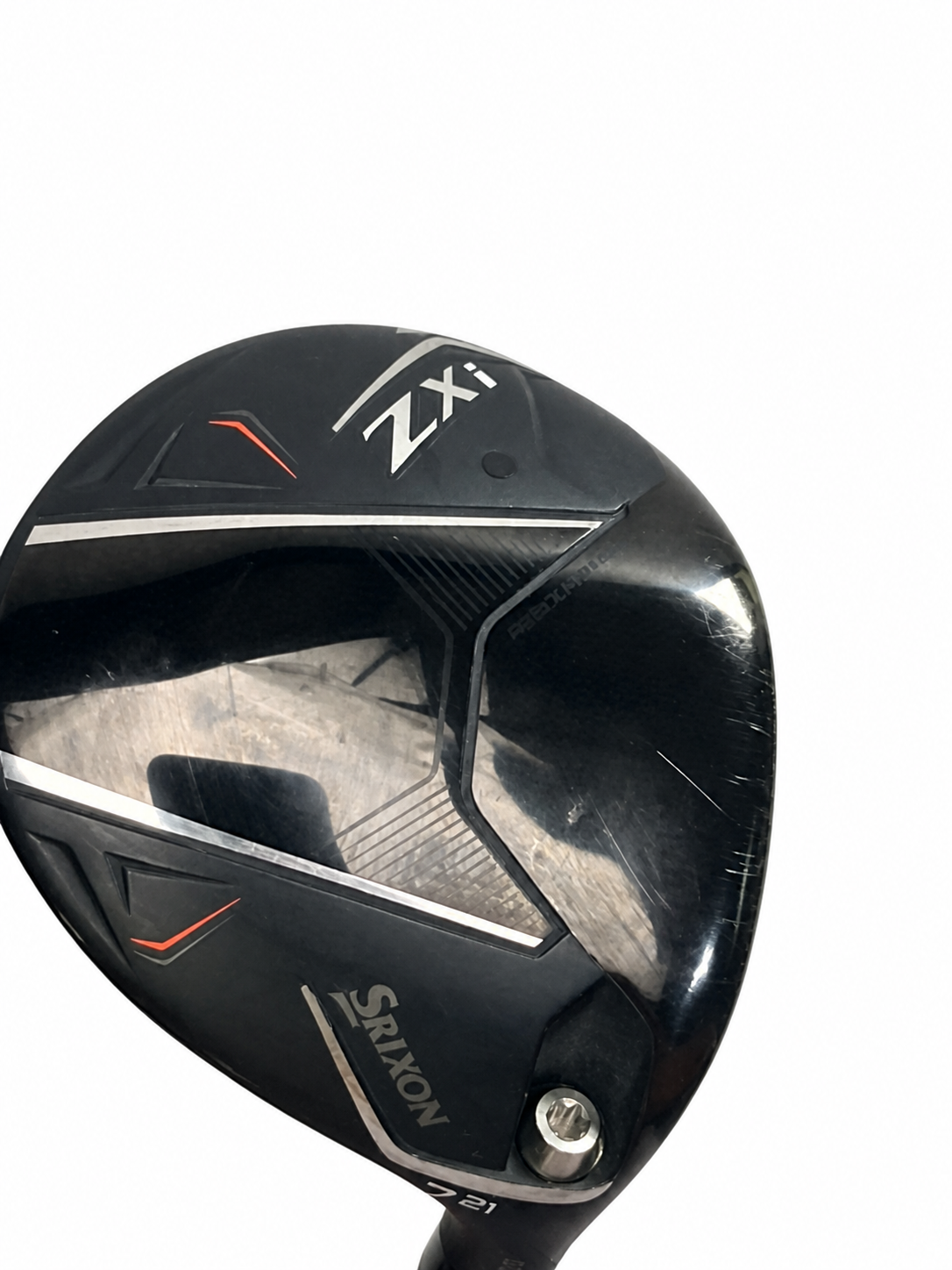 Srixon ZXi 7 wood 21 degrees Tensei 1K Blue 75 stiff - sole close-up white background