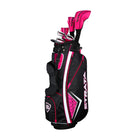 Strata women's 11-piece set Set with three headcovers — manufacturer reference photo on white; club handedness follows selected option