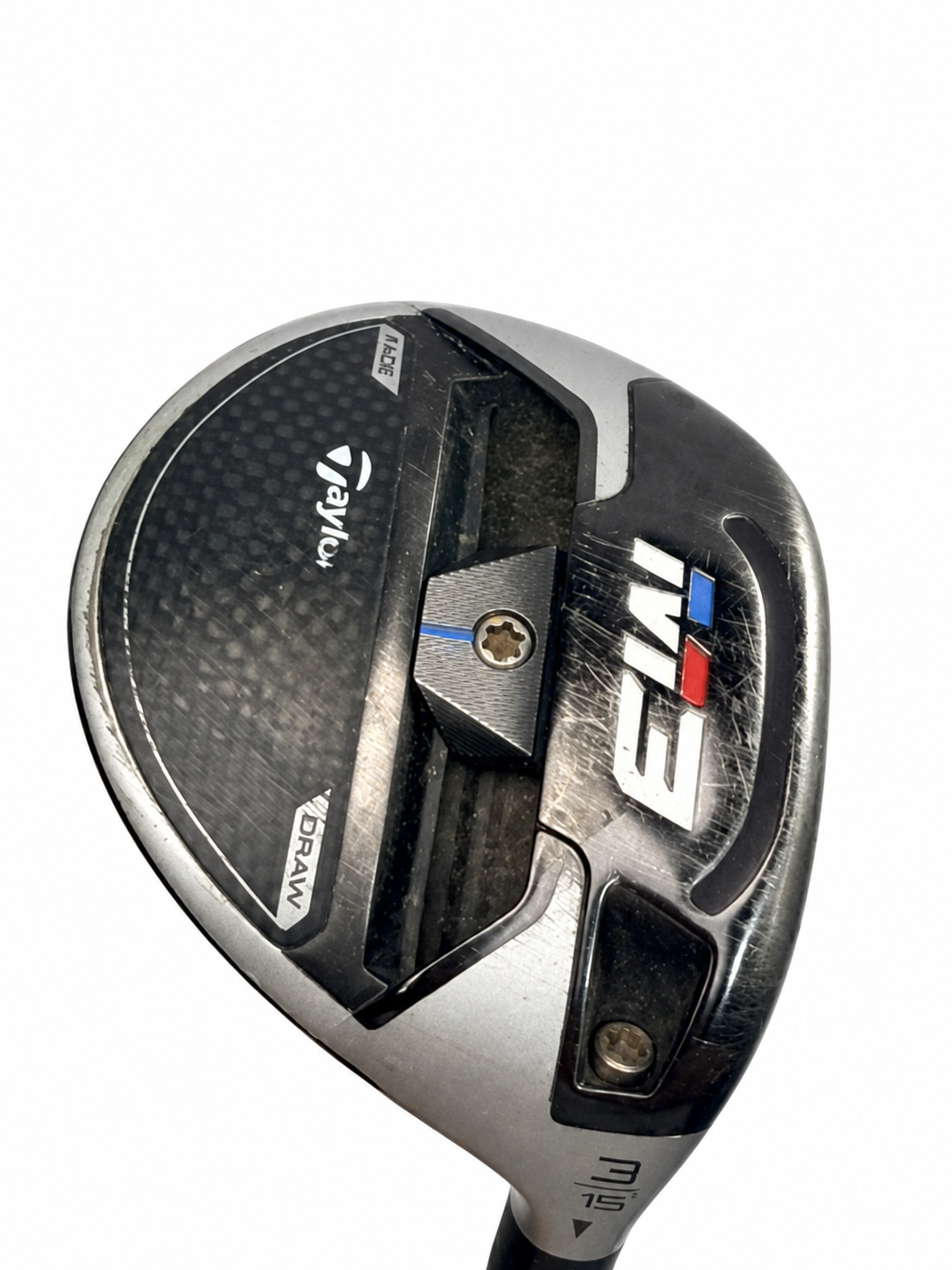 TaylorMade M3 3 wood 15 HZRDUS 63g Stiff RH used - white background photo 1