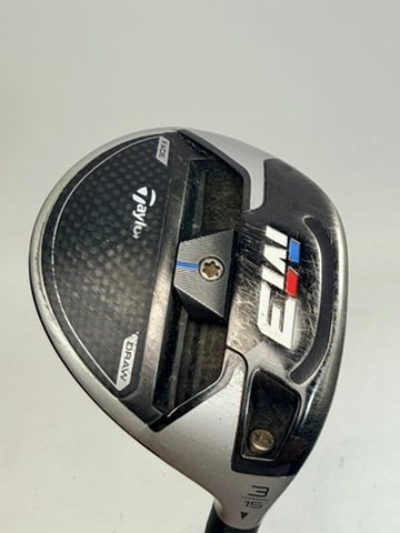 TaylorMade M3 3 wood 15 HZRDUS 63g Stiff RH used - original photo 3