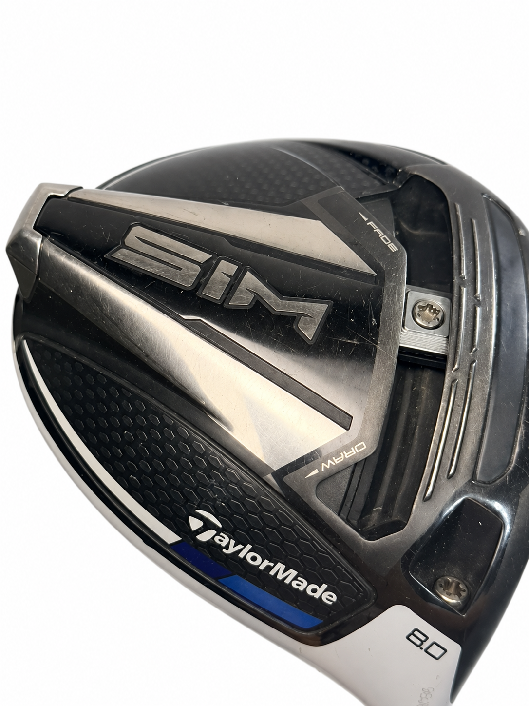 TaylorMade SIM 8 driver RH used - white background photo 2