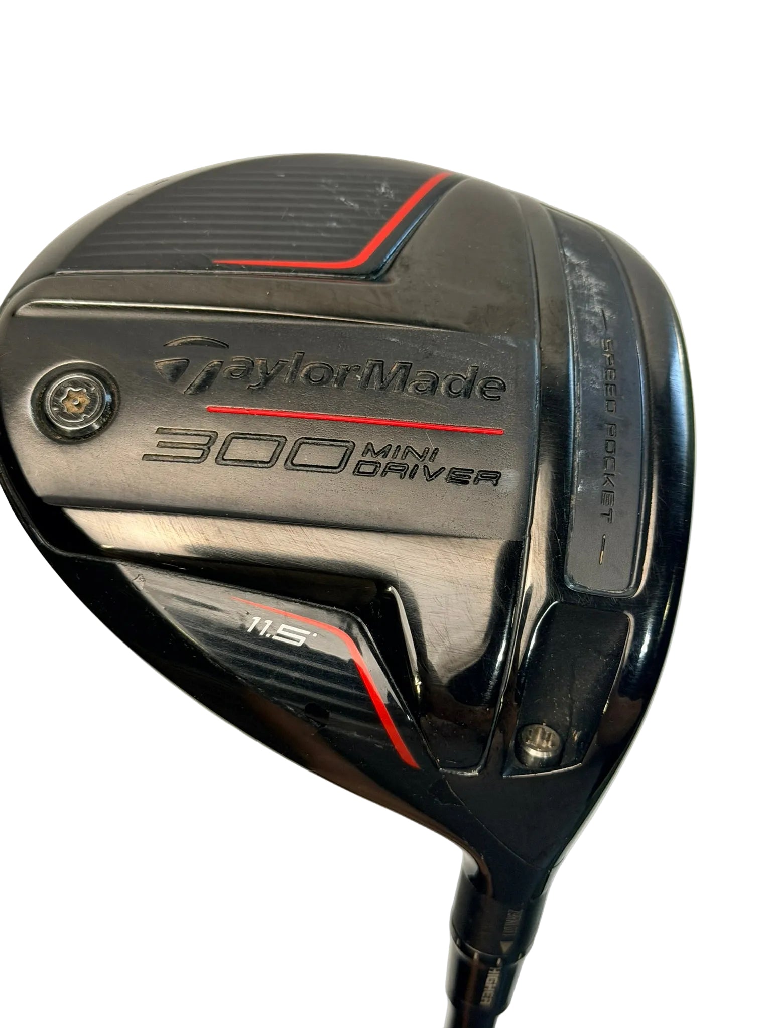 TaylorMade 300 Mini Driver Black 11.5° right-handed with Mitsubishi MiDr Proto 65R 3.5 regular-flex shaft, used