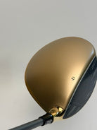 TaylorMade Qi35 Gold driver crown heel view