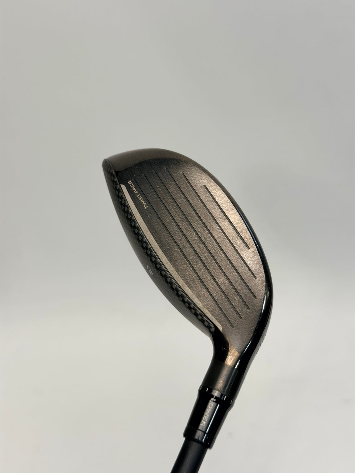 TaylorMade Qi35 Tour left handed 3 Wood 15 degree head face