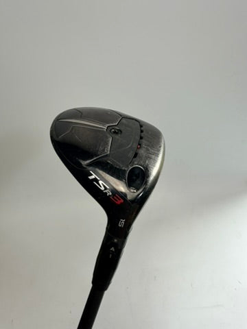 Titleist TSR3 3 wood 15 HZRDUS Smoke Green stiff RH - original photo 10