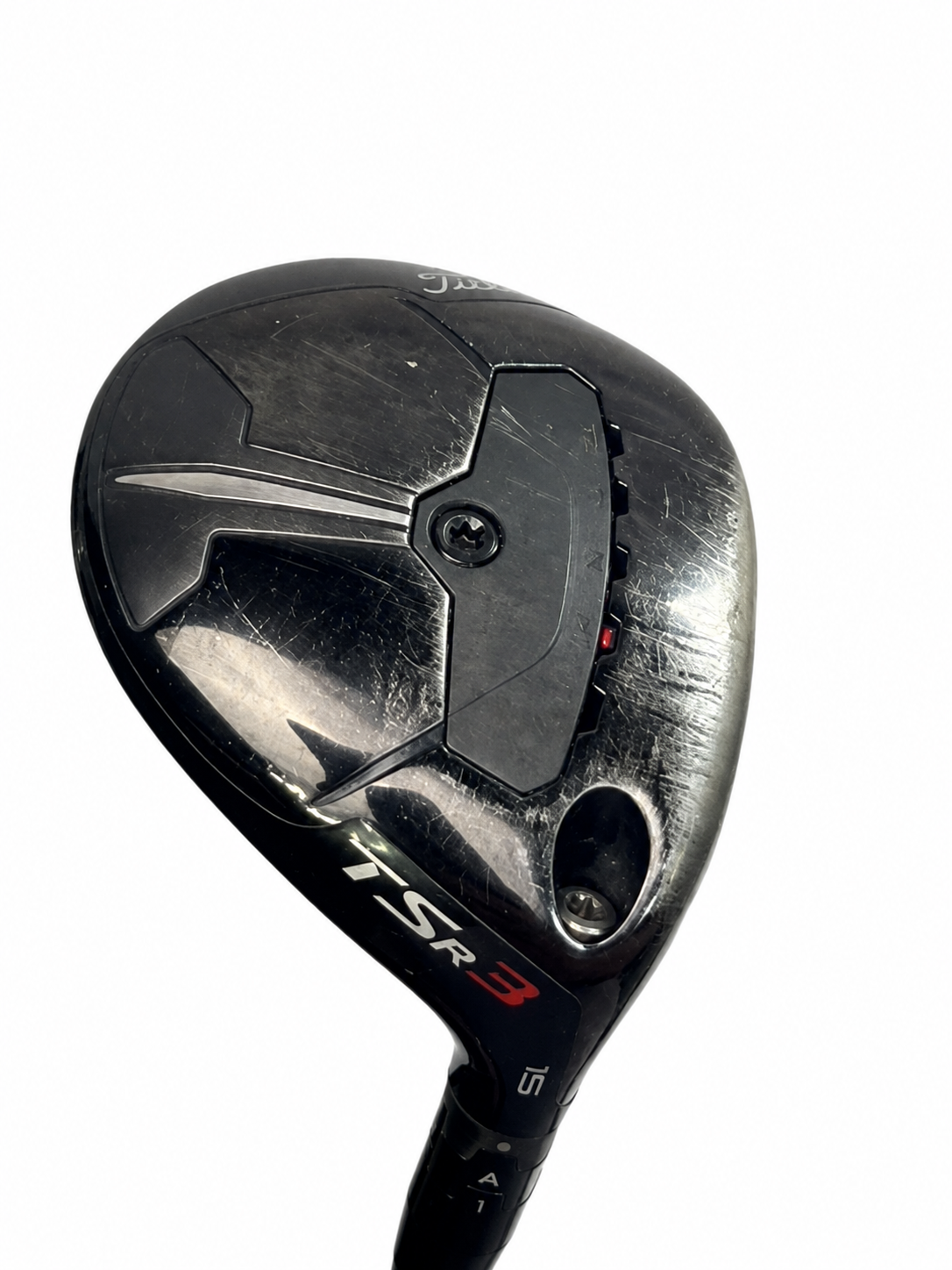 Titleist TSR3 3 wood 15 HZRDUS Smoke Green stiff RH - white background photo 2