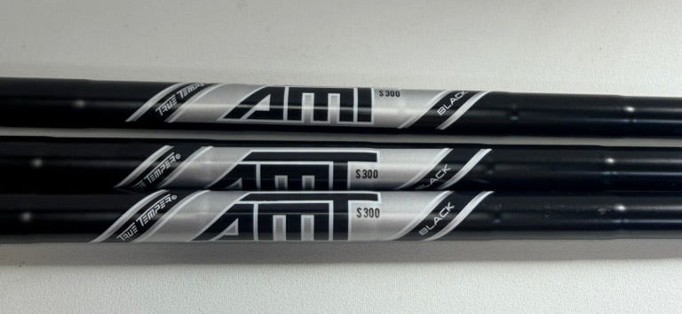 Set of three True Temper AMT Black S300 wedge shafts